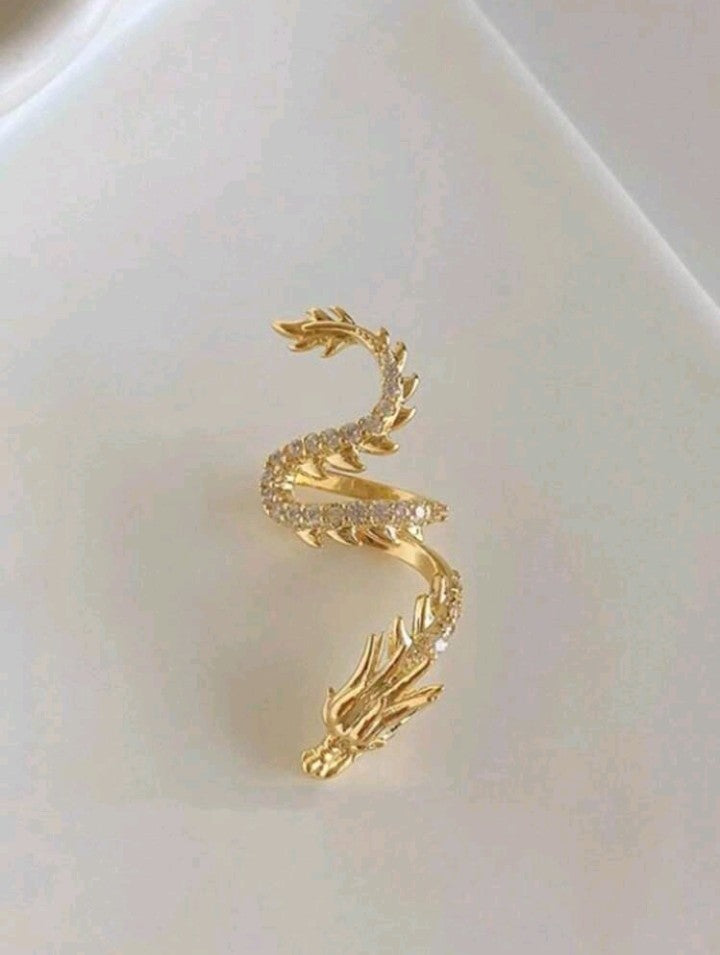 Close Dragon Ear Cuff